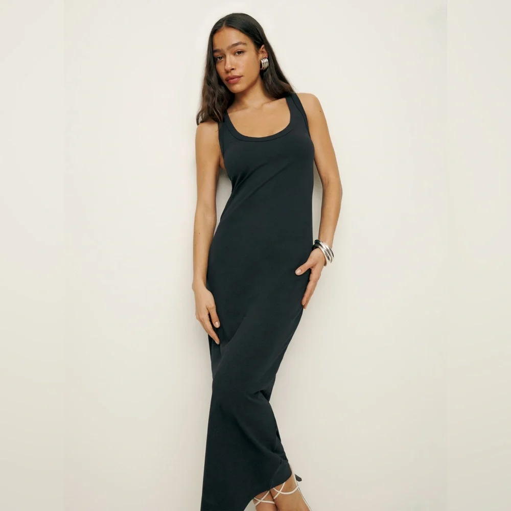 Reformation Bijou Black Tank Dress - Picture 4 of 8